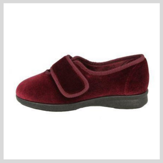 Easy B Nellie 2V Slippers Burgundy